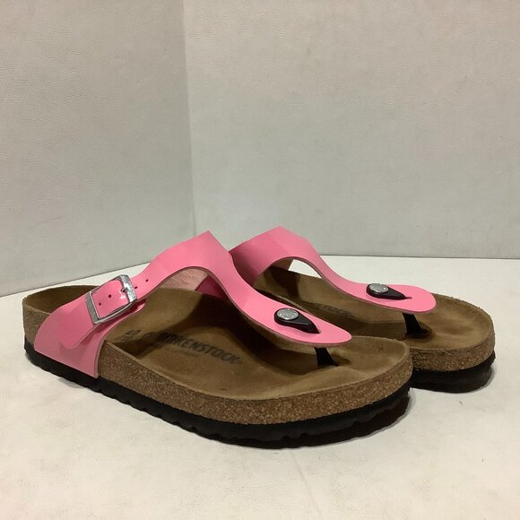 Birkenstock Gizeh Pink Thong Sandals Slip On Regular Width Size 40 - Picture 1 of 9